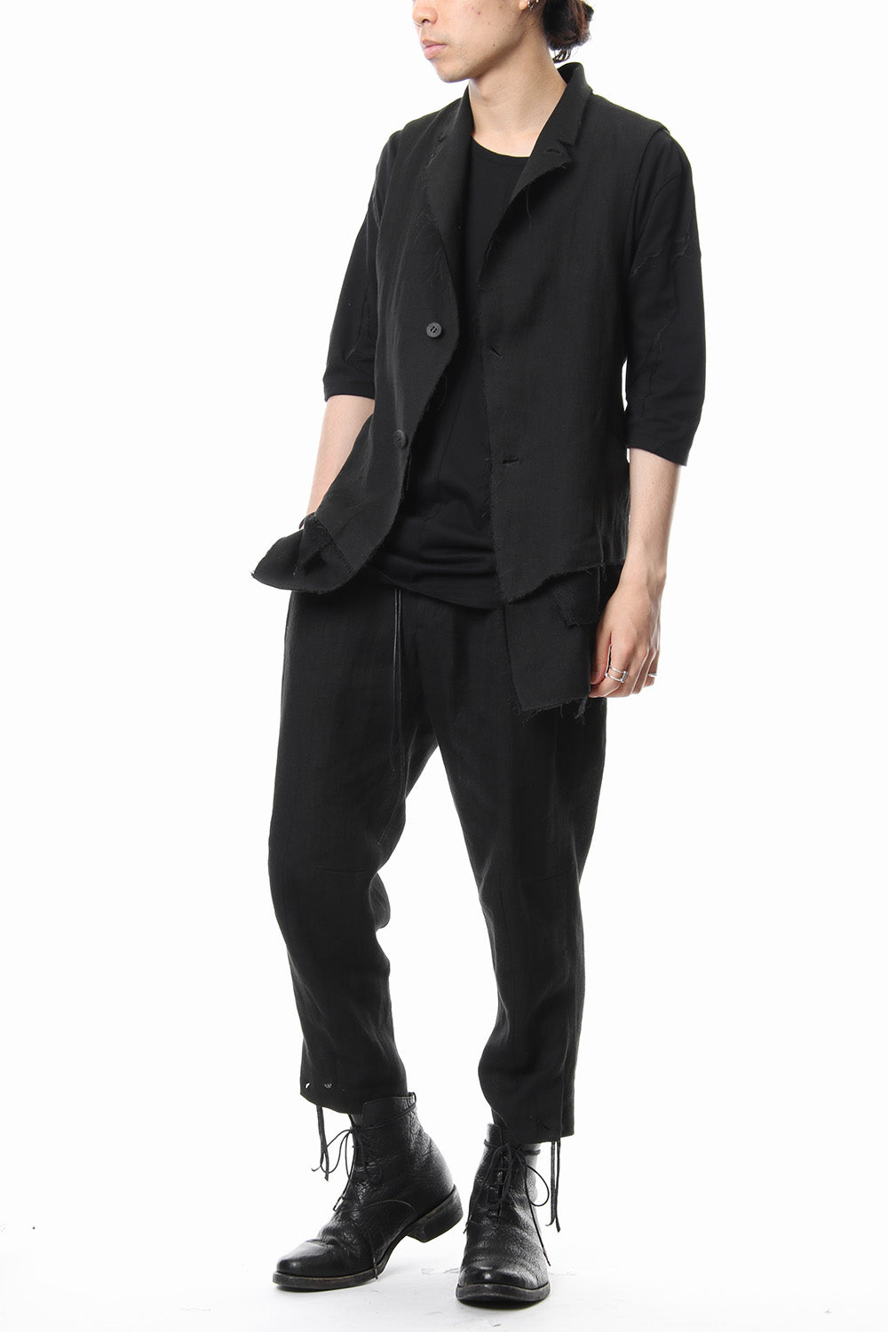 Linen tailored Vest - ST104-0059S