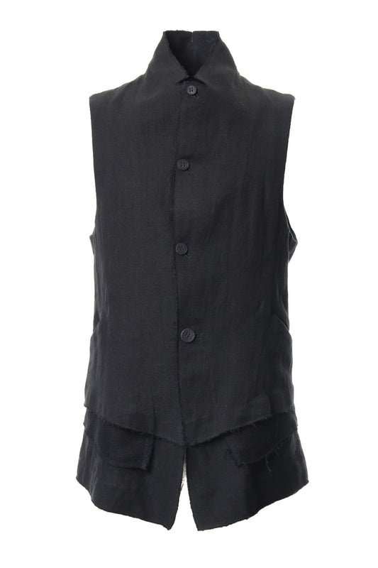 Linen tailored Vest - ST104-0059S