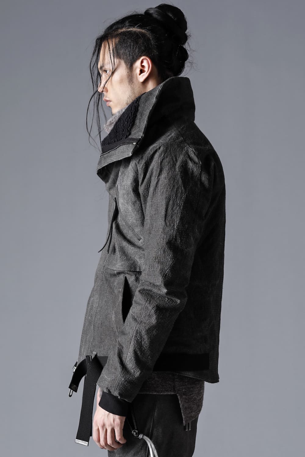 Dimple Washer Cotton Stretch Ripstop Down Jacket Dust