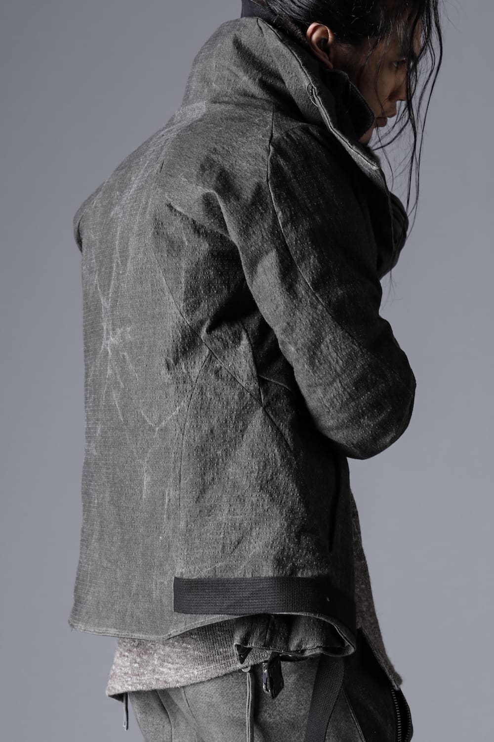 Dimple Washer Cotton Stretch Ripstop Down Jacket Dust