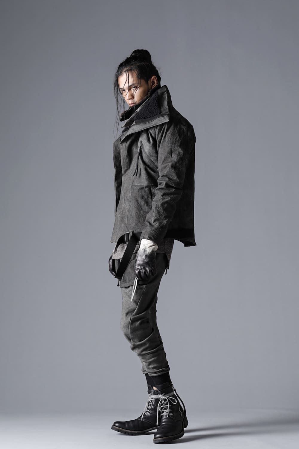 Dimple Washer Cotton Stretch Ripstop Down Jacket Dust