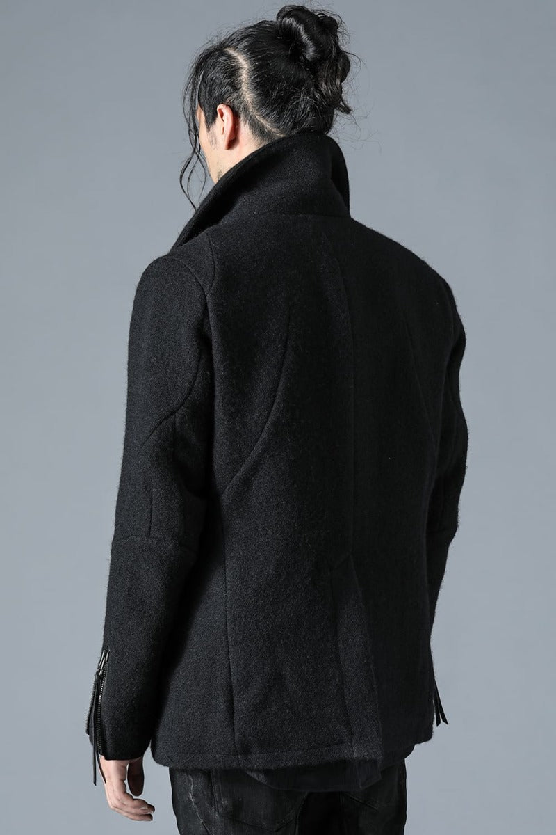 Harris Tweed Washer P-Coat Black