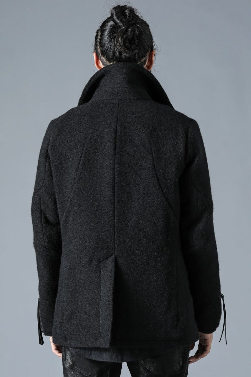 Harris Tweed Washer P-Coat Black