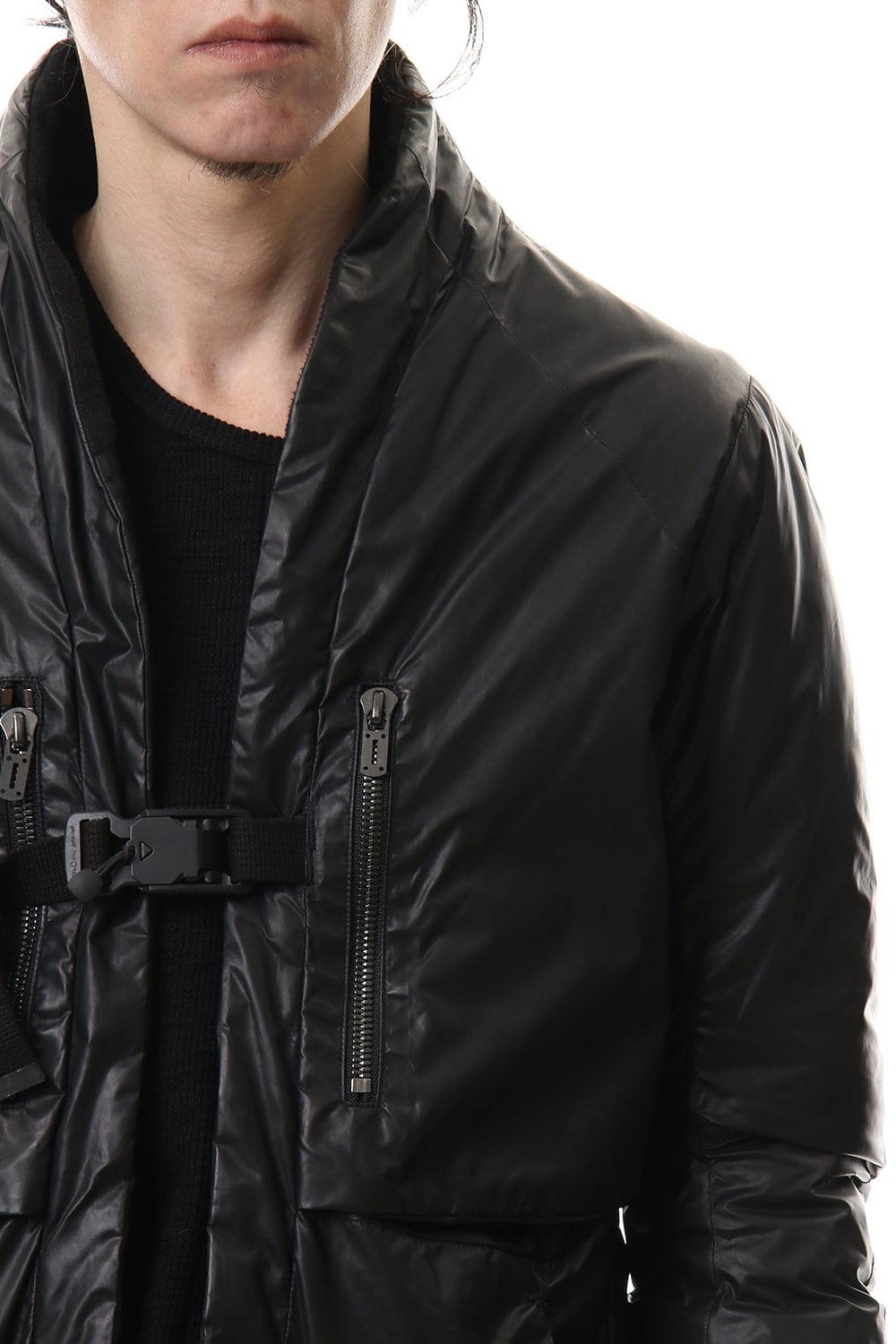 Carbon coating Nylon down Bomber jacket