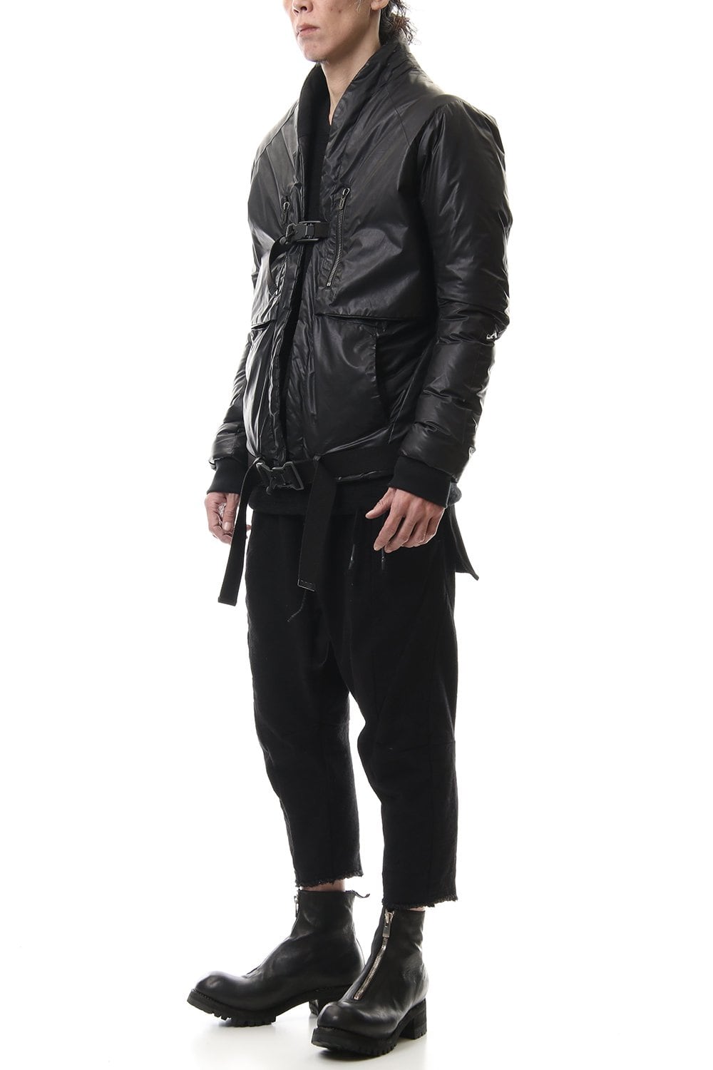 Carbon coating Nylon down Bomber jacket