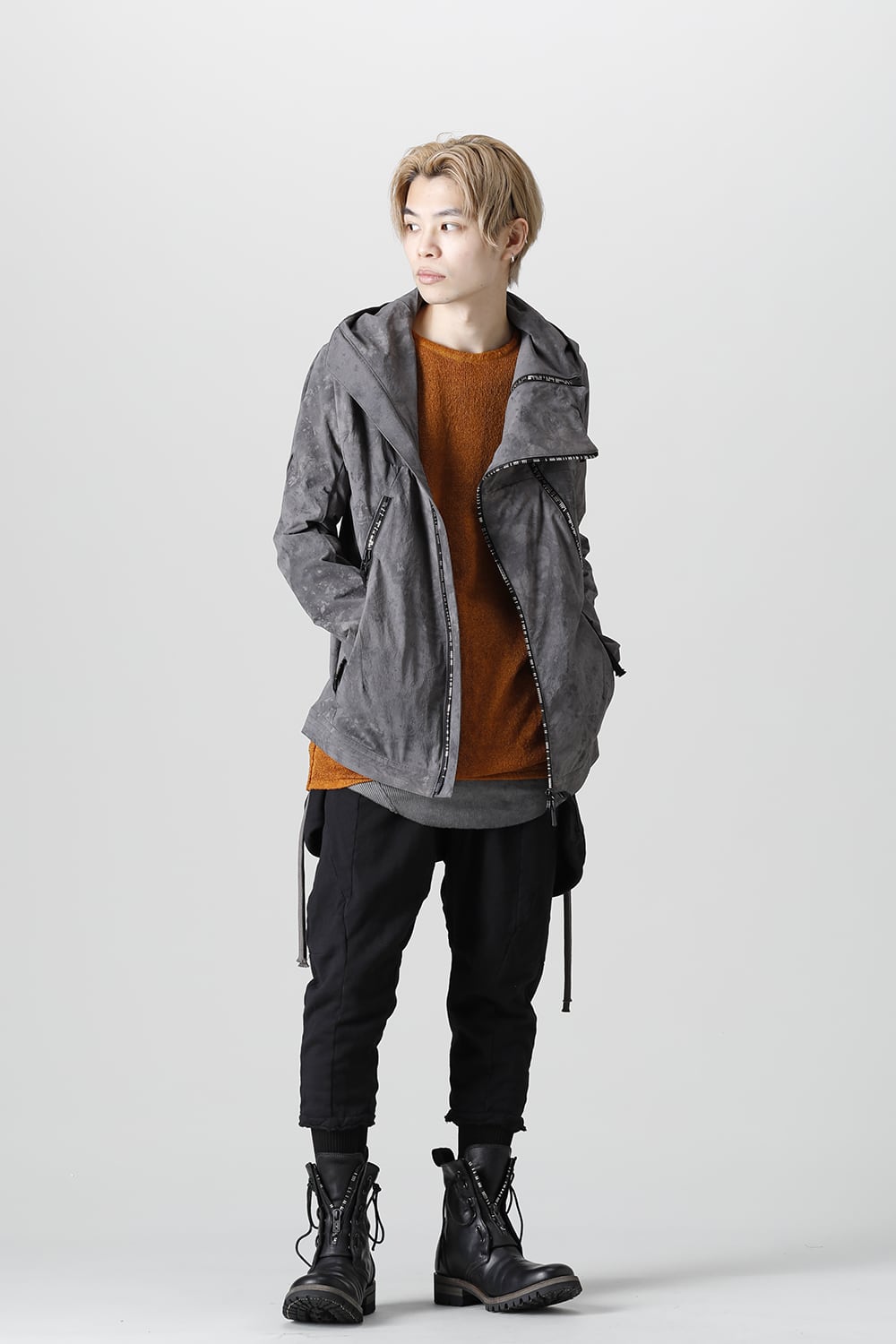 Uneven Dyed 4way Hyper Stretch CORDURA Nylon Hooded Jacket