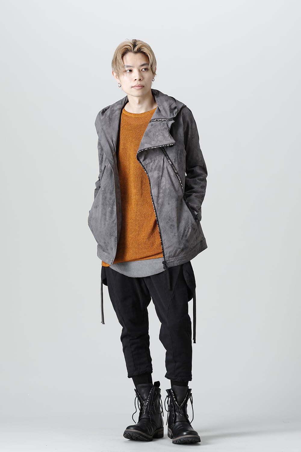 Uneven Dyed 4way Hyper Stretch CORDURA Nylon Hooded Jacket