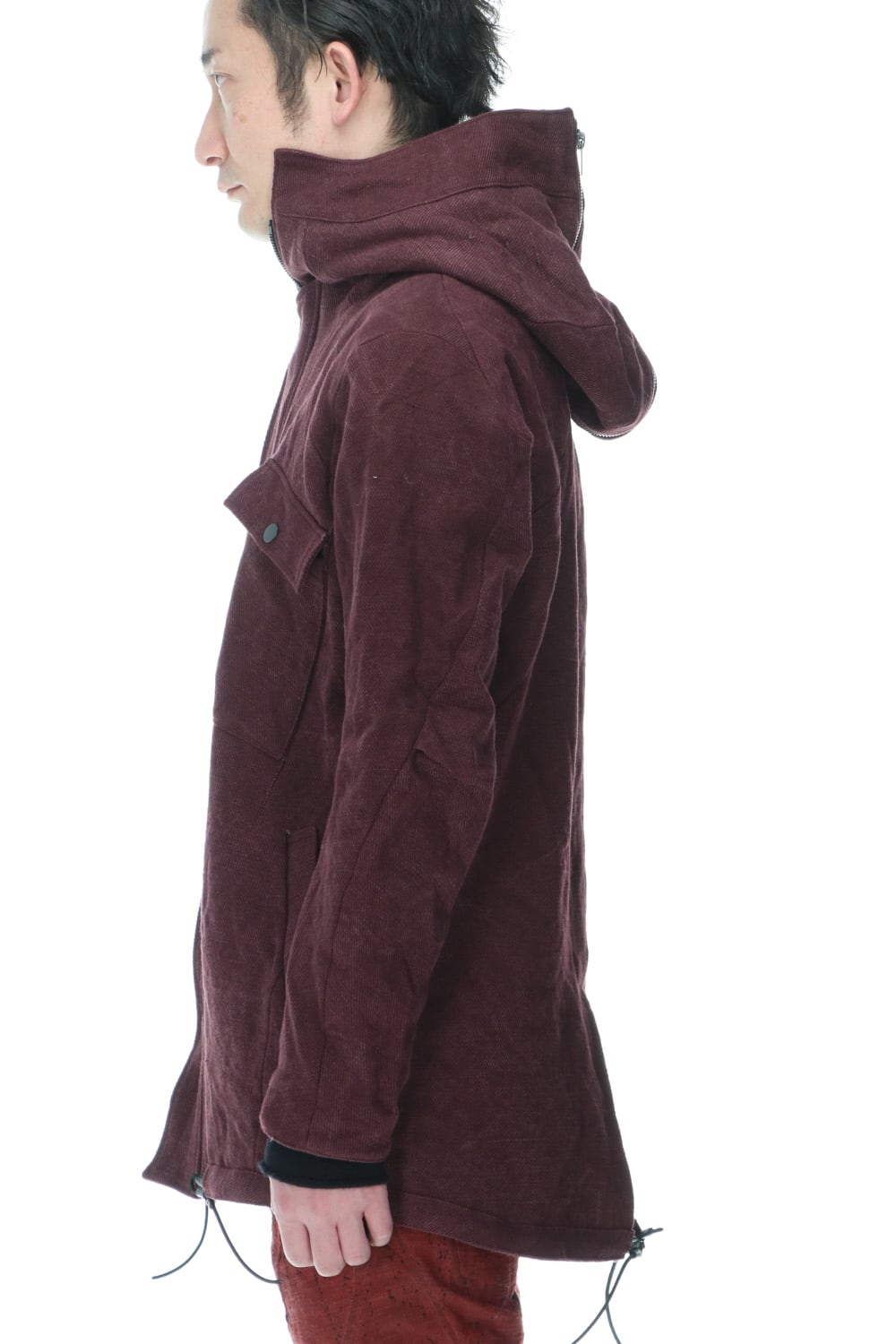 Jute x Cotton Military Twill Field Hood JKT Black