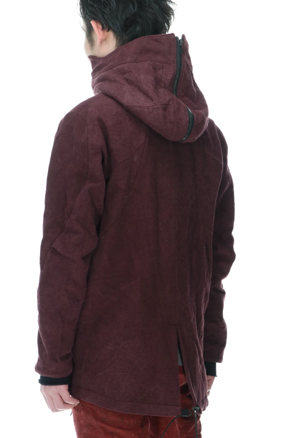 Jute x Cotton Military Twill Field Hood JKT Wine