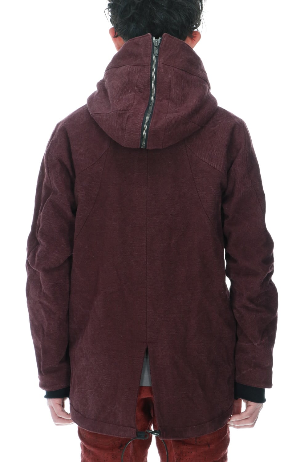 Jute x Cotton Military Twill Field Hood JKT Wine