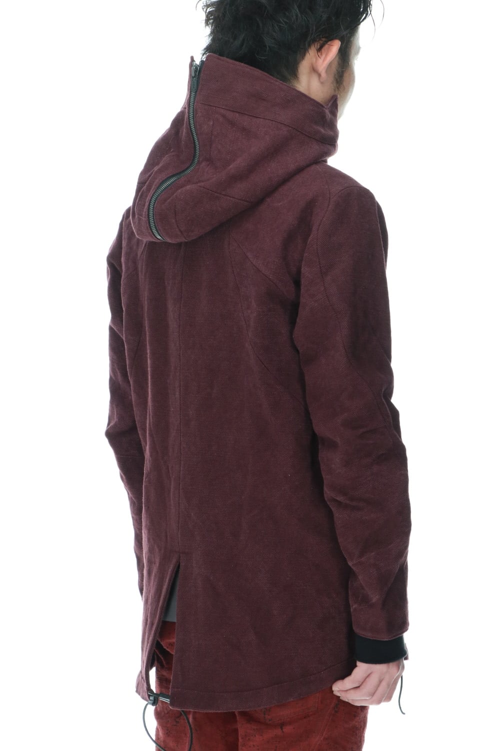Jute x Cotton Military Twill Field Hood JKT Wine