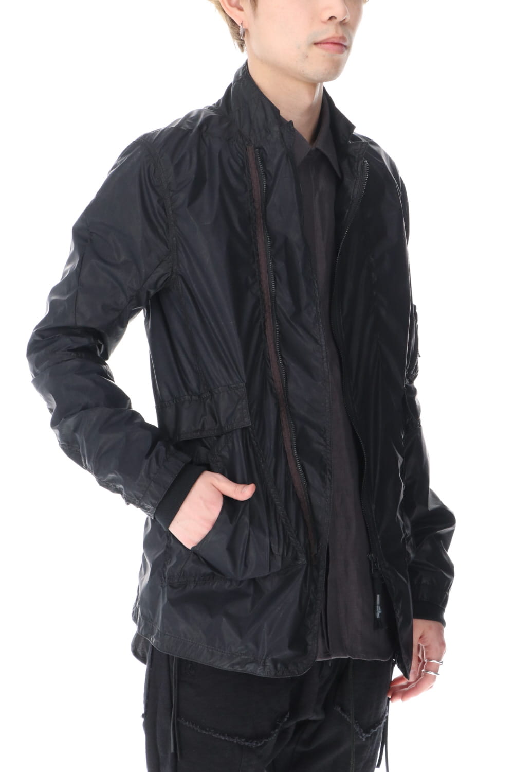 Carbon coated nylon jacket