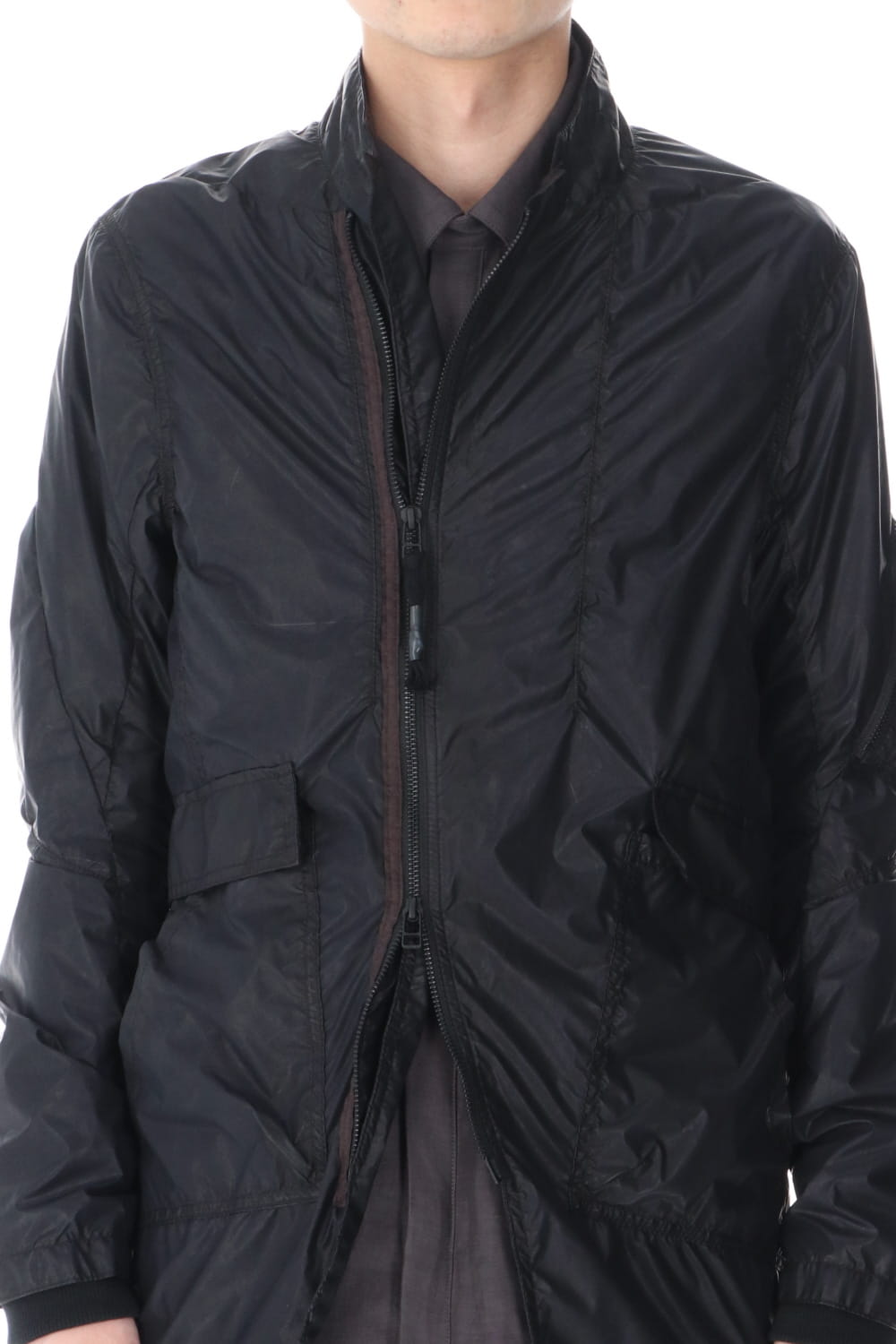 Carbon coated nylon jacket