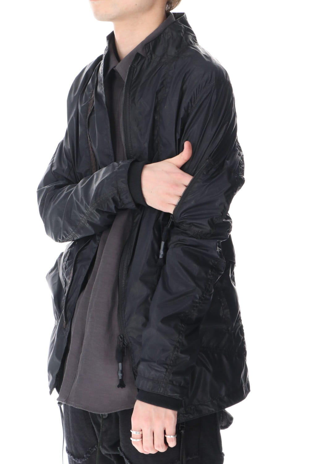 Carbon coated nylon jacket