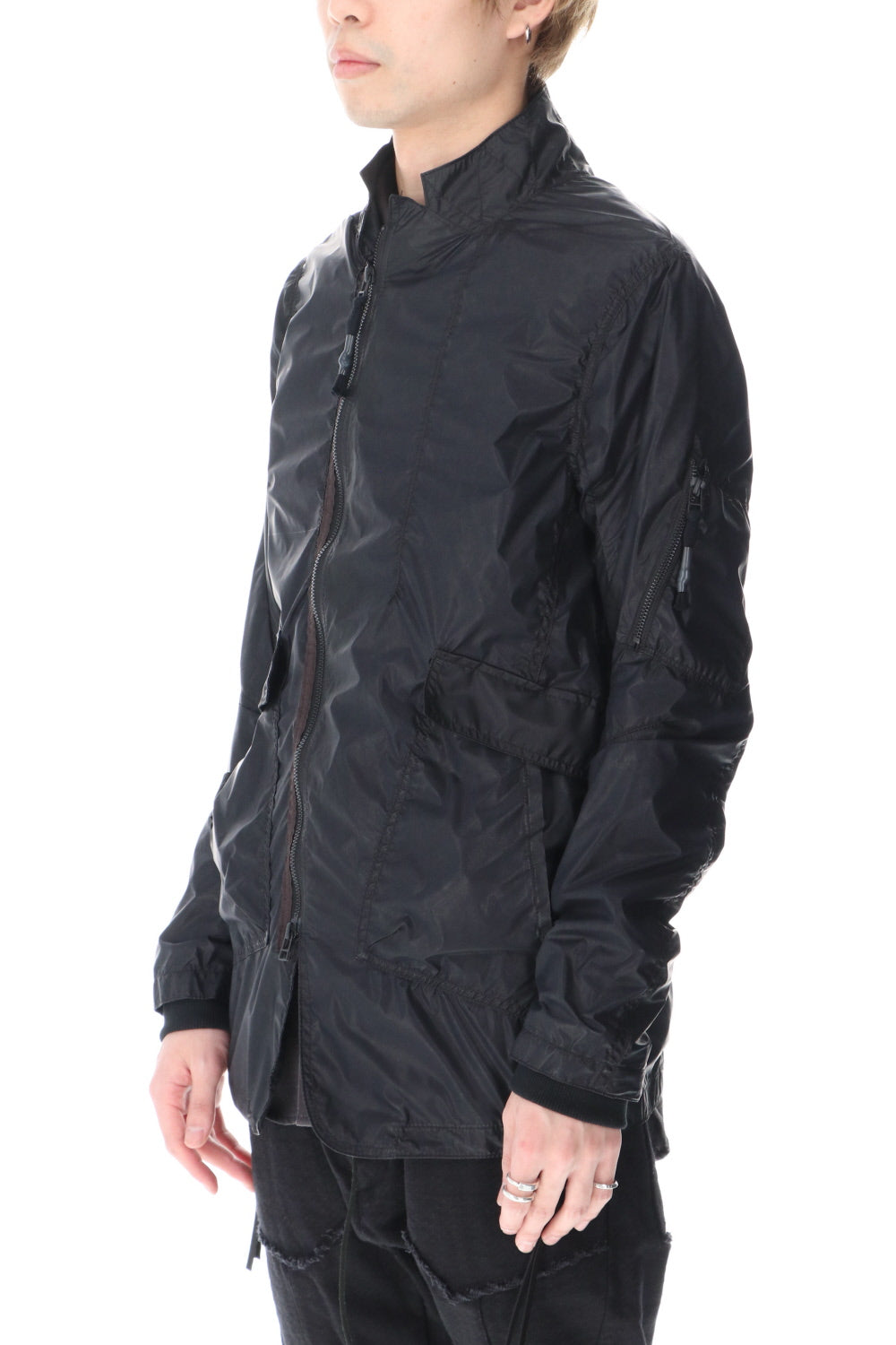 Carbon coated nylon jacket