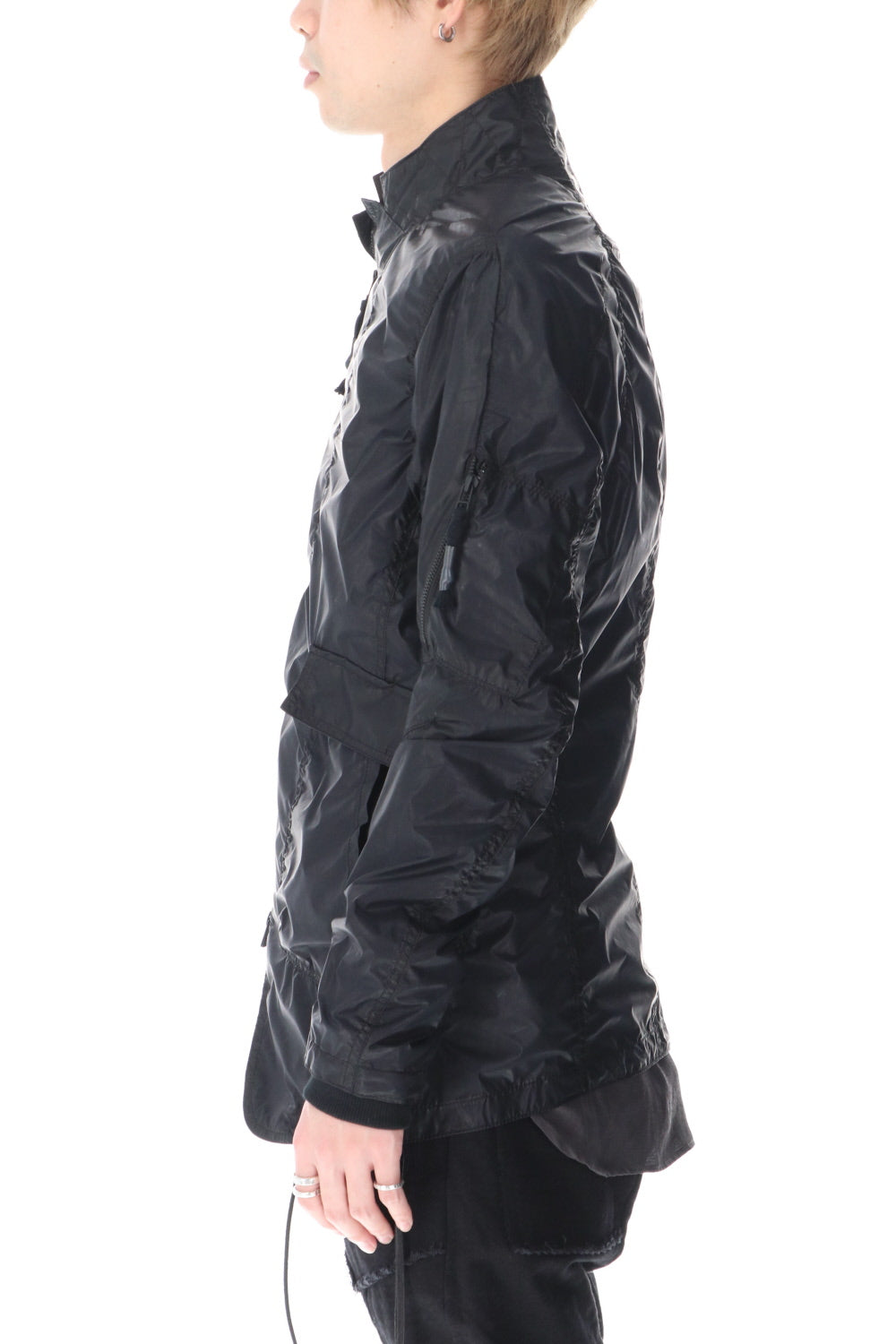 Carbon coated nylon jacket