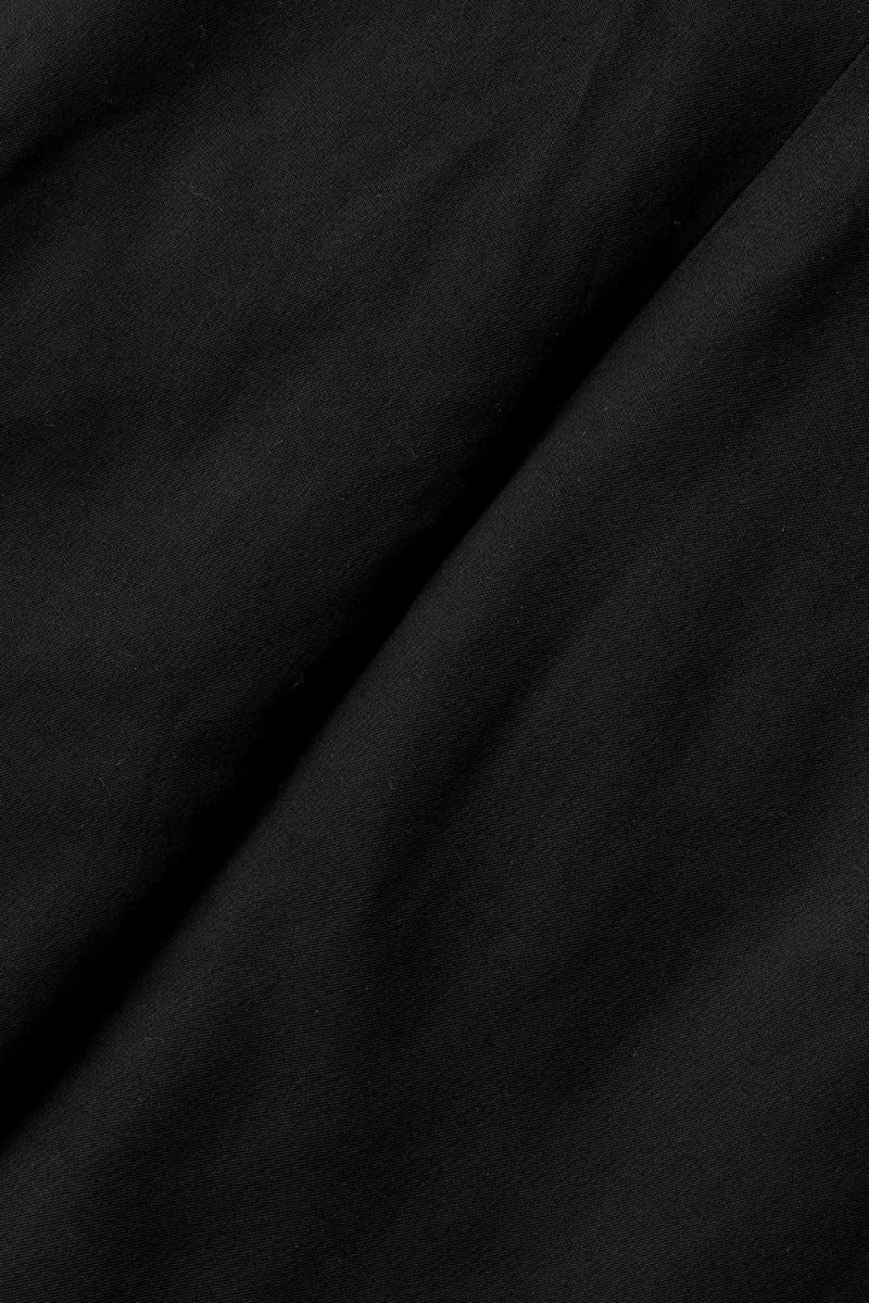 Rayon Twill White Goose Down Vest Black