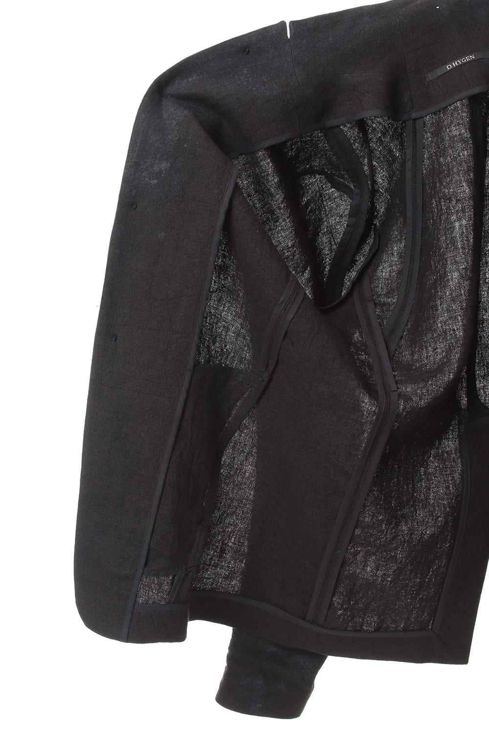 Hand Dye Linen Ash Coating Tailored JKT