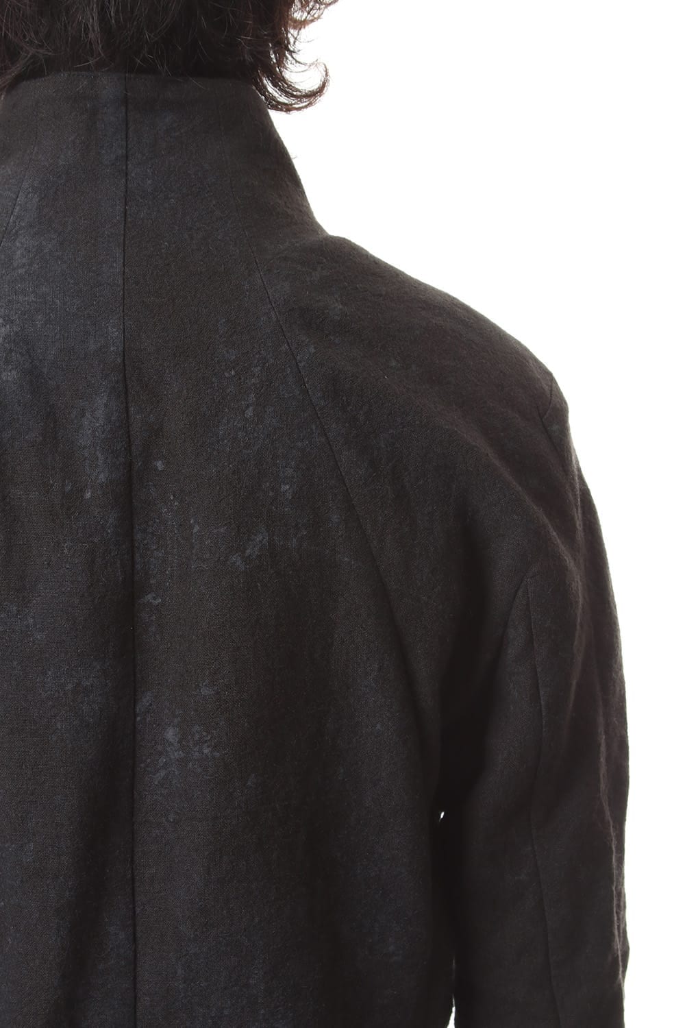 Hand Dye Linen Ash Coating Tailored JKT