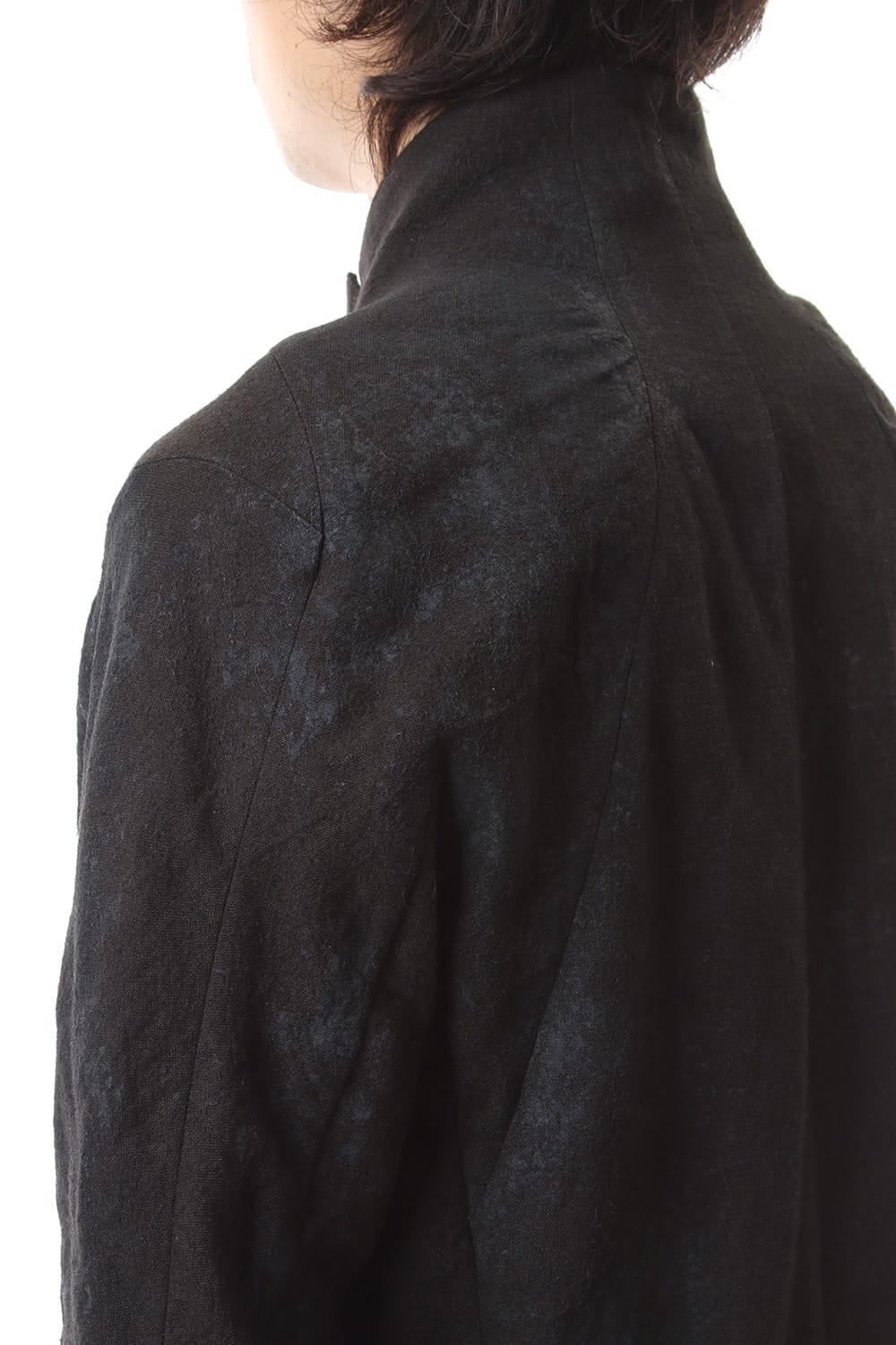 Hand Dye Linen Ash Coating Tailored JKT