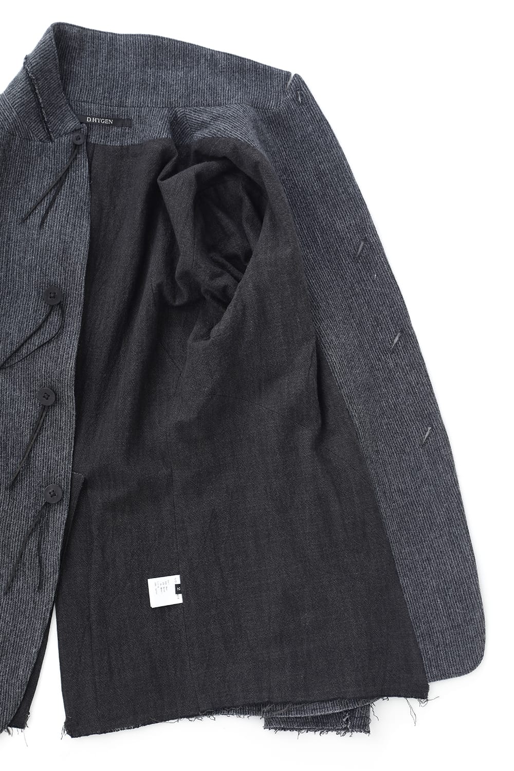 Minimal dobby stripe JKT Charcoal