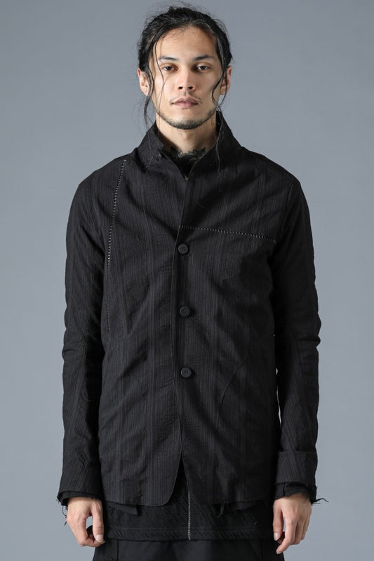 Shrink Pin Stripe Overlock Jacket