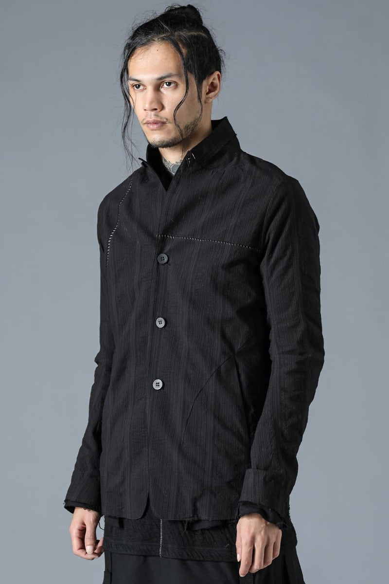 Shrink Pin Stripe Overlock Jacket