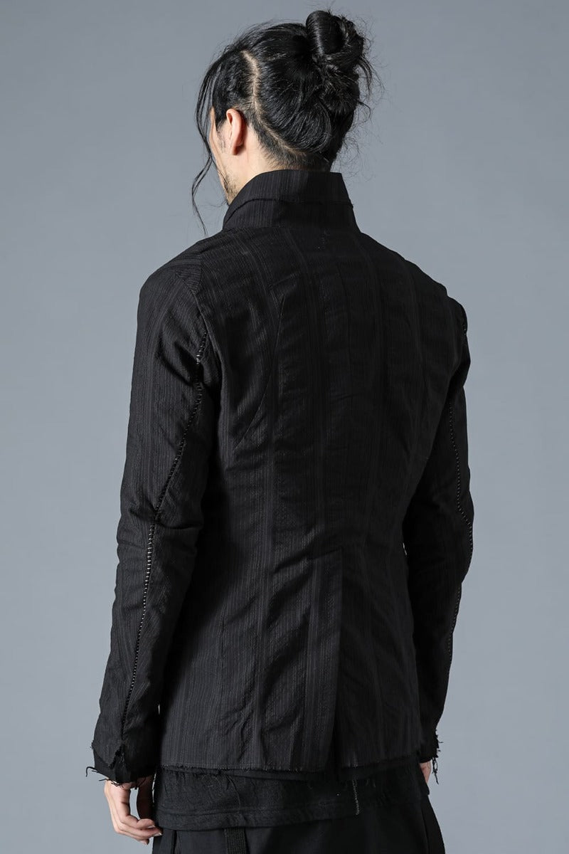 Shrink Pin Stripe Overlock Jacket