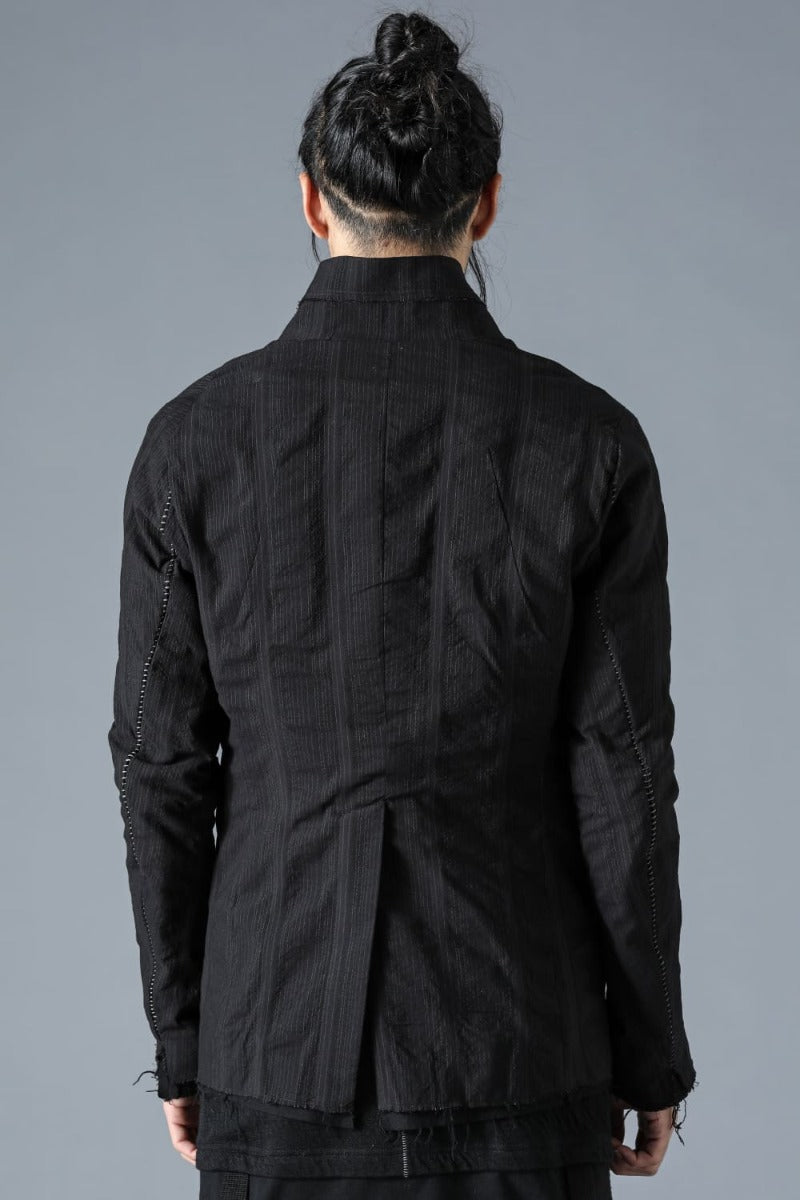 Shrink Pin Stripe Overlock Jacket