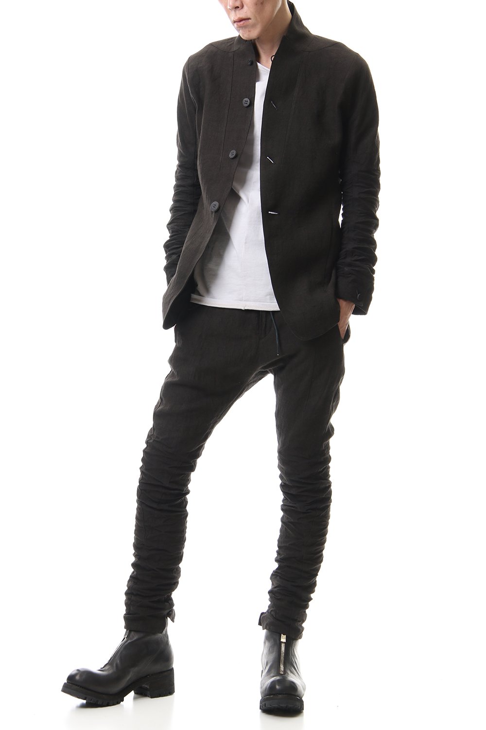 Hand Dye Linen Tailored JKT