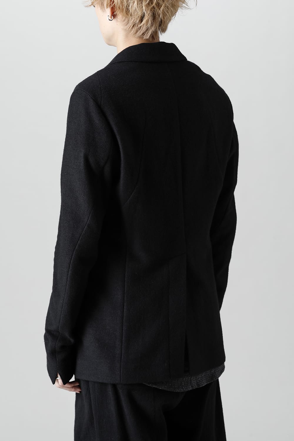 Cashmere Mix Knit Tailored JKT