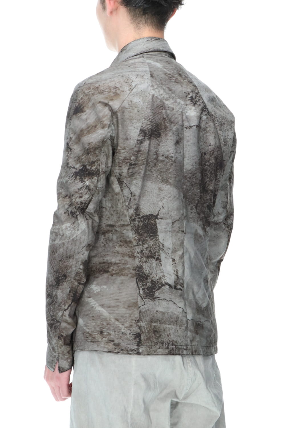 Printed shirt jacket