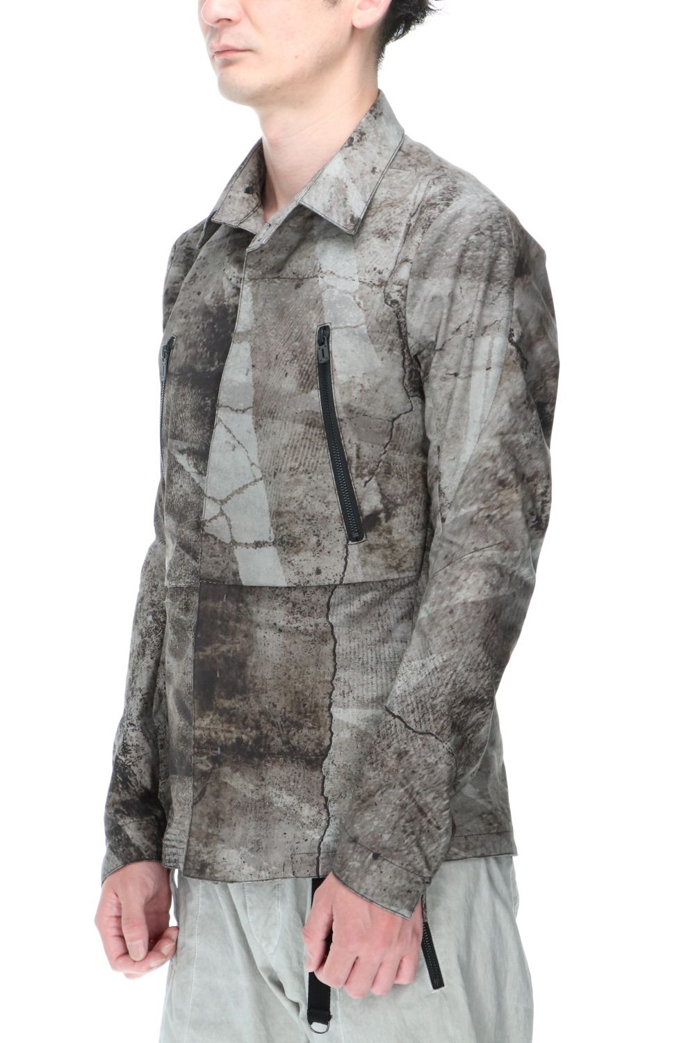 Printed shirt jacket