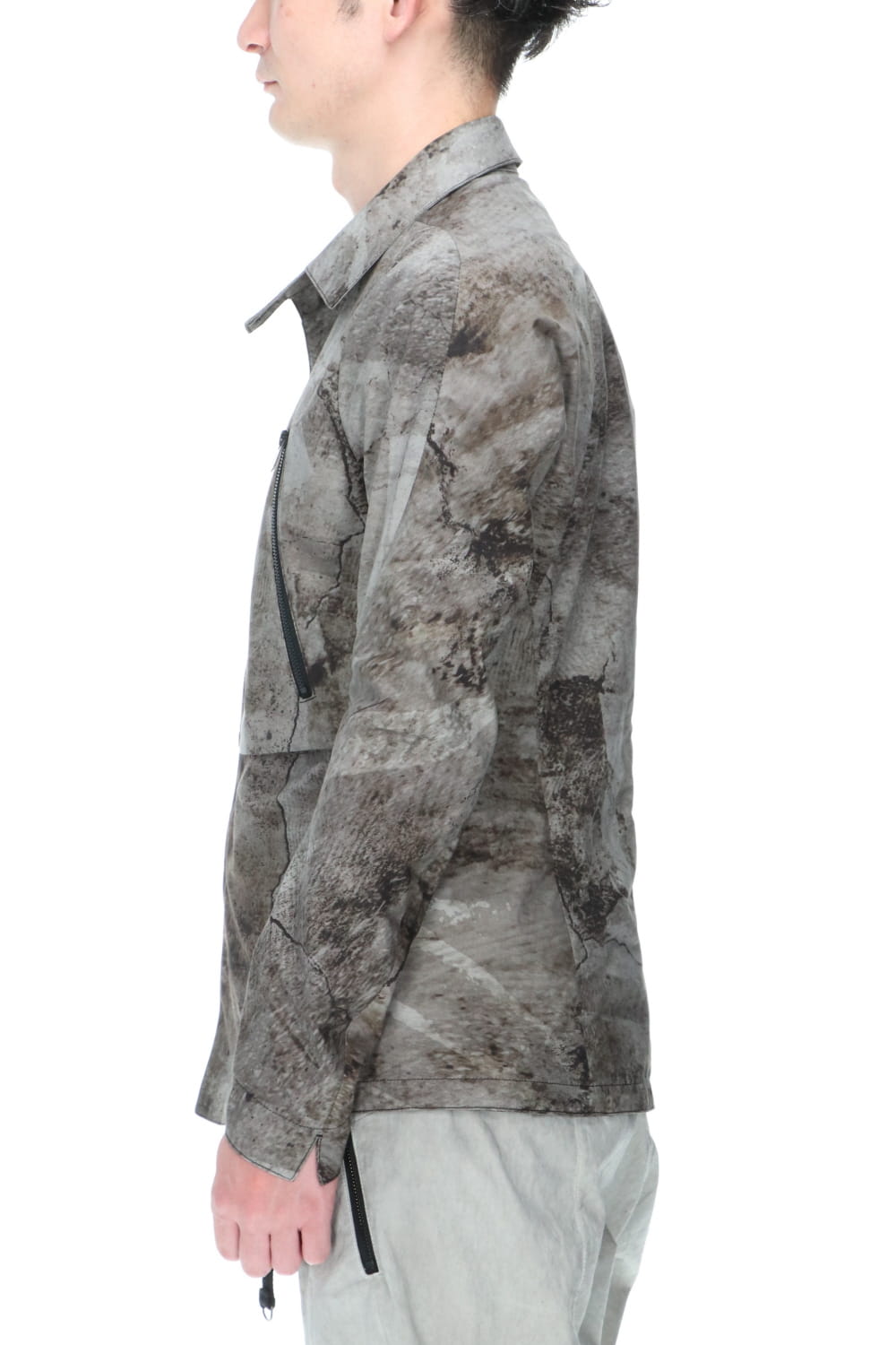 Printed shirt jacket