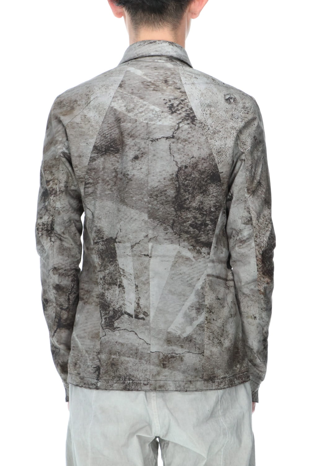 Printed shirt jacket