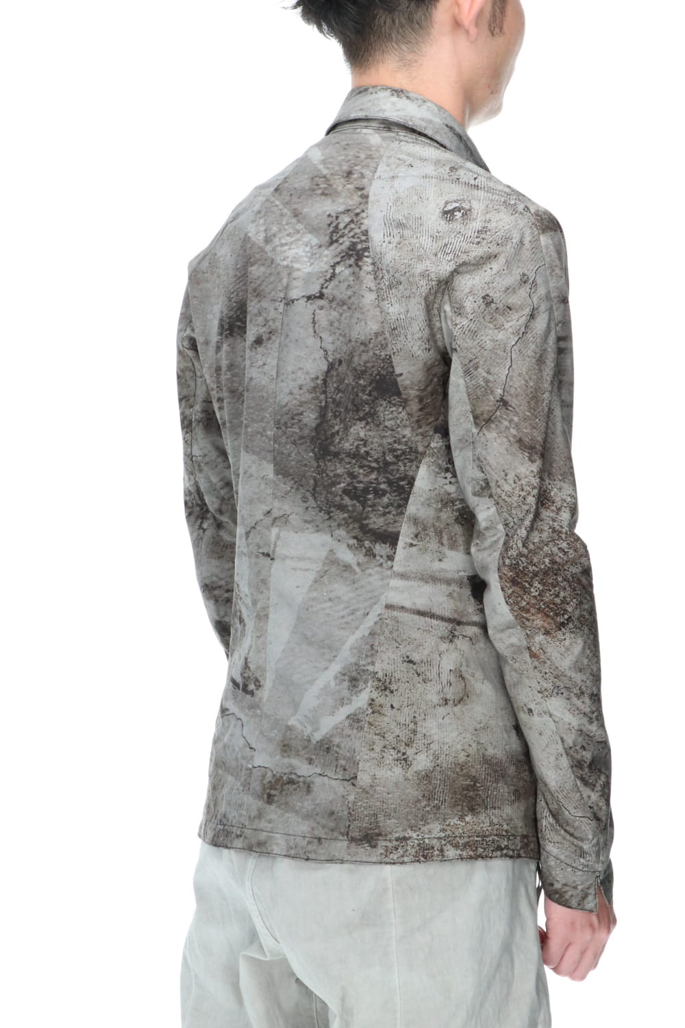 Printed shirt jacket