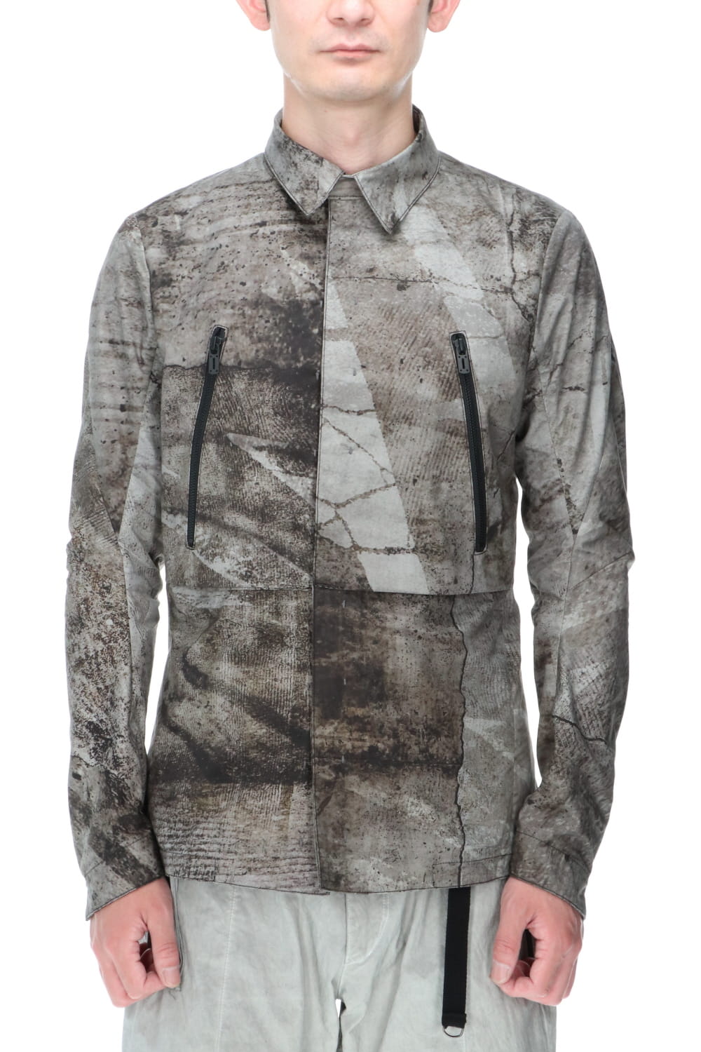 Printed shirt jacket