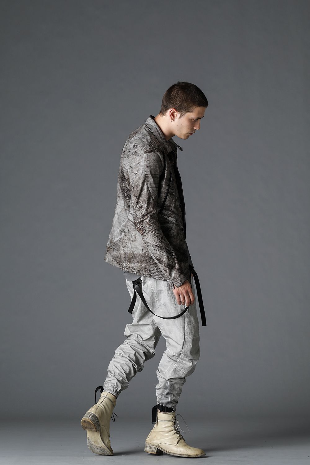 Printed shirt jacket