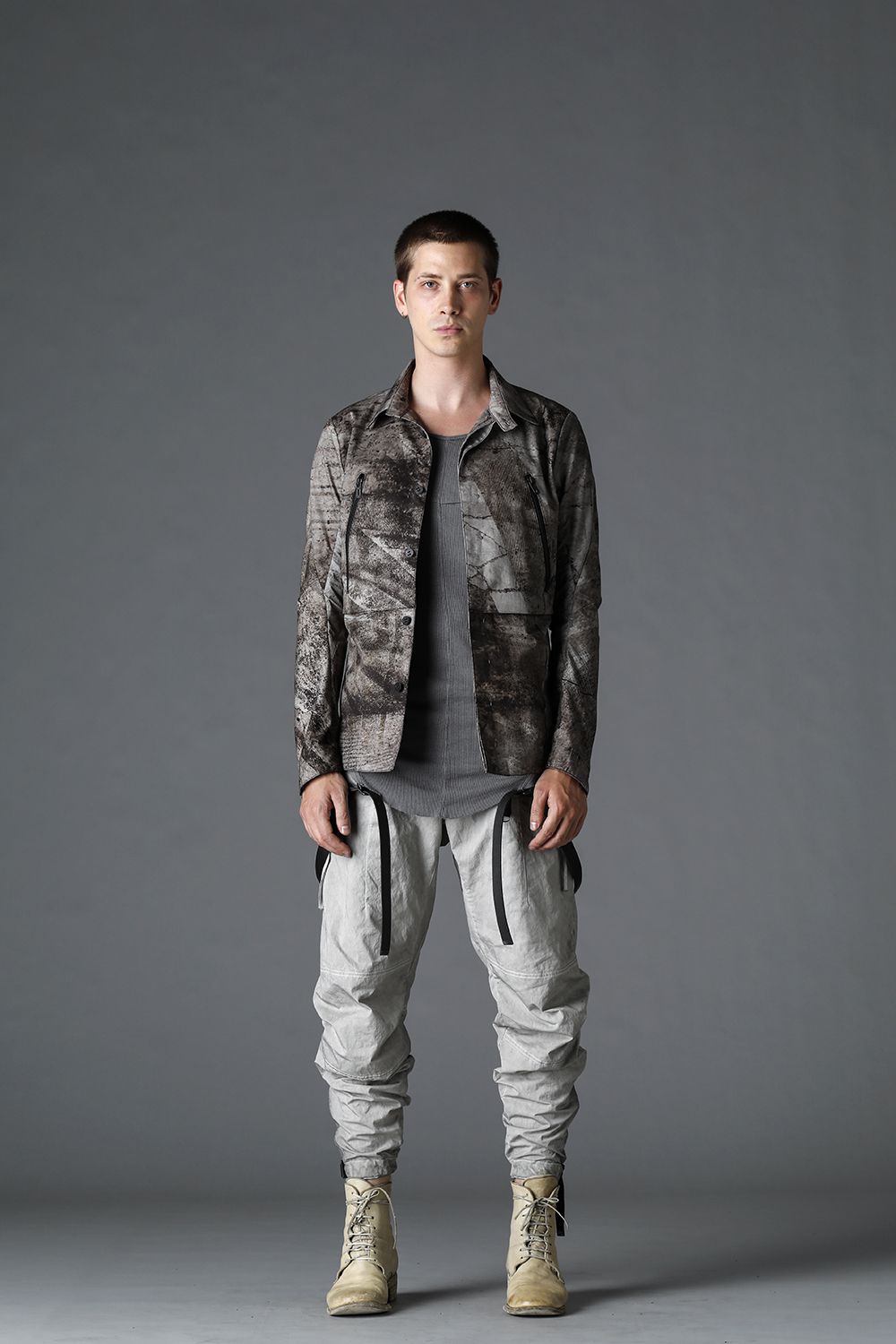 Printed shirt jacket