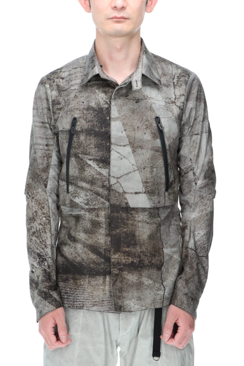 Printed shirt jacket