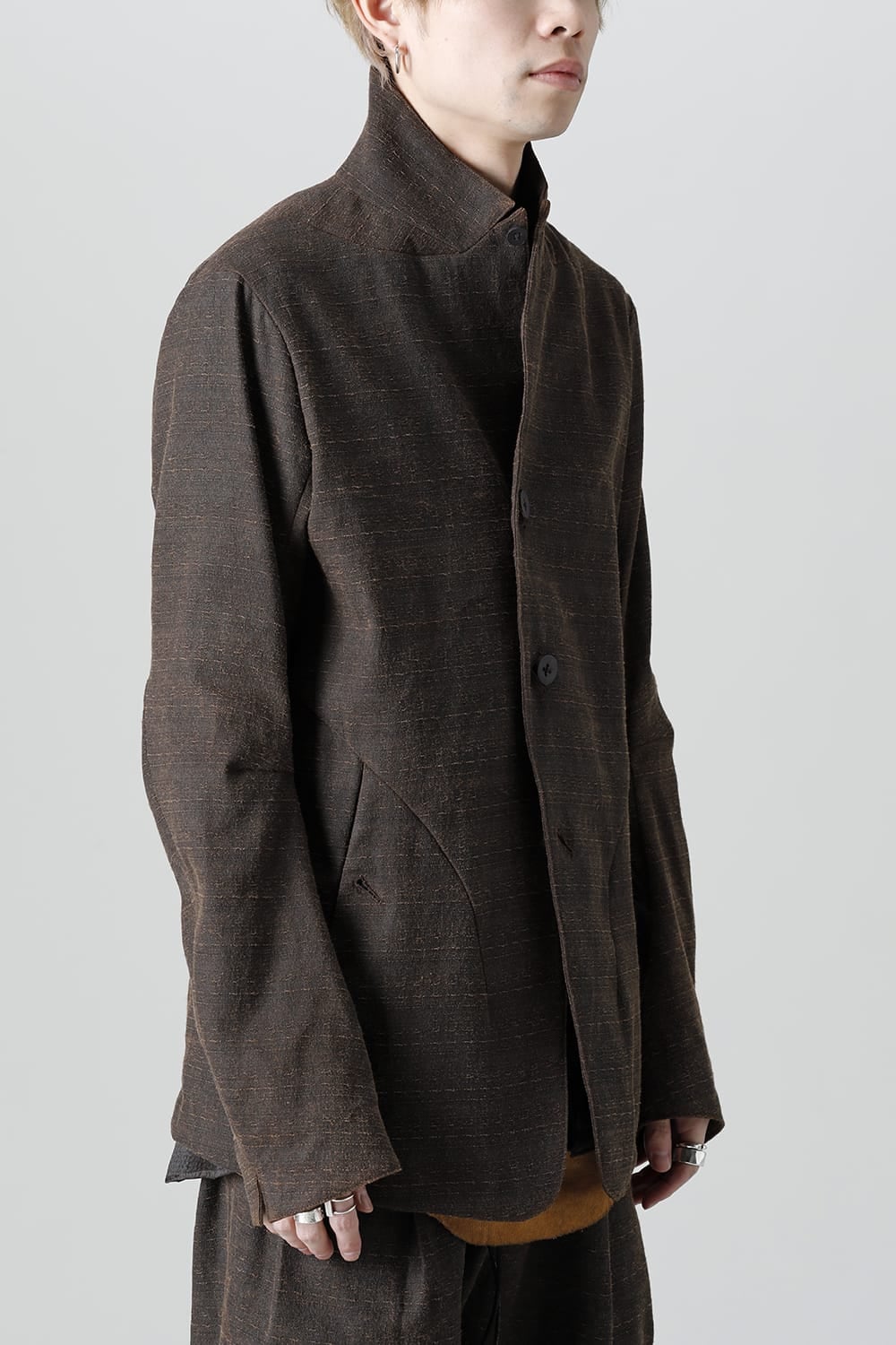 Mud Dyed Broken Slab Cotton Jacket