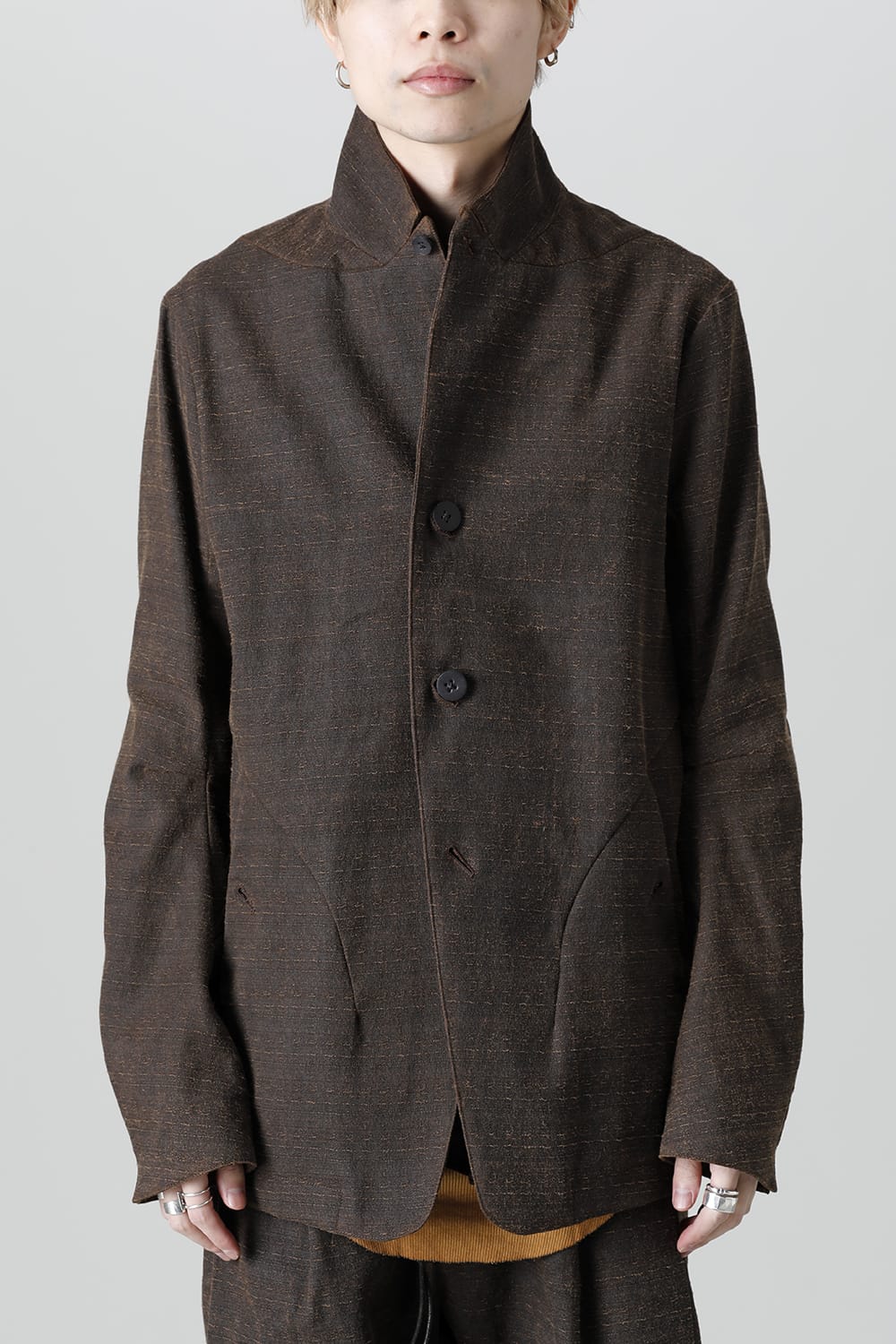 Mud Dyed Broken Slab Cotton Jacket