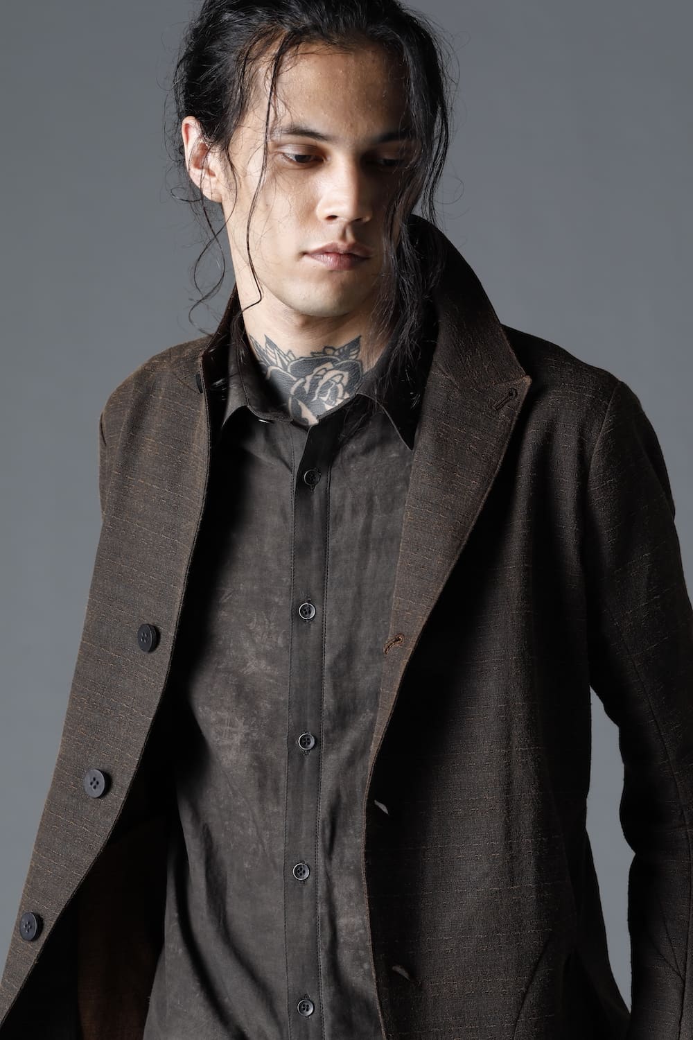 Mud Dyed Broken Slab Cotton Jacket