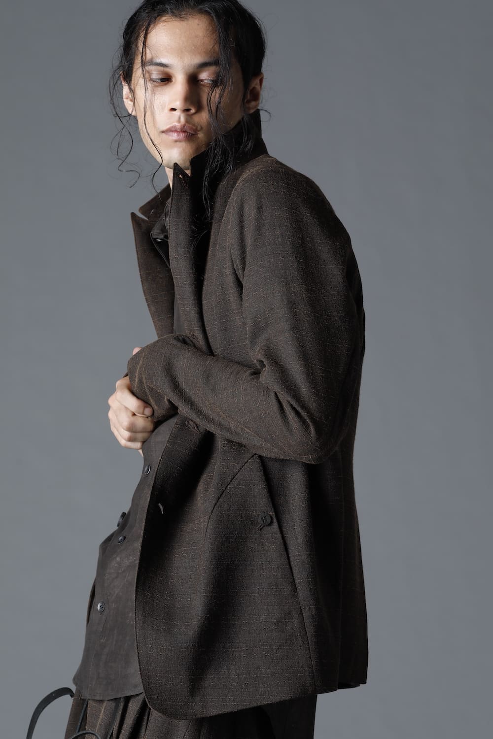 Mud Dyed Broken Slab Cotton Jacket