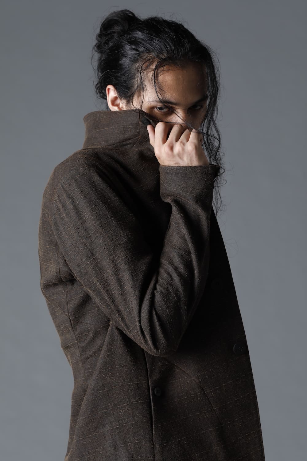 Mud Dyed Broken Slab Cotton Jacket