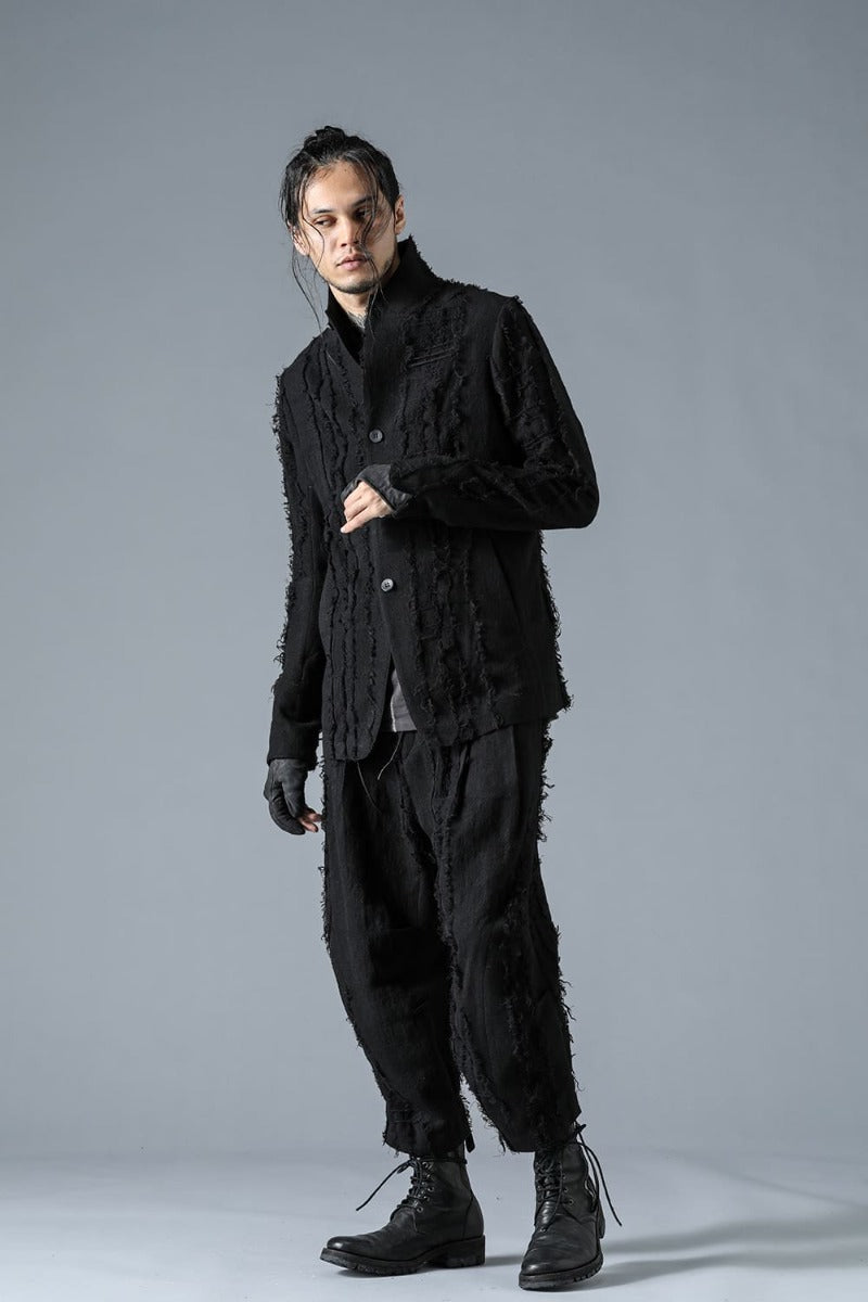 Wool SCAB Broken Striped Jacquard Jacket