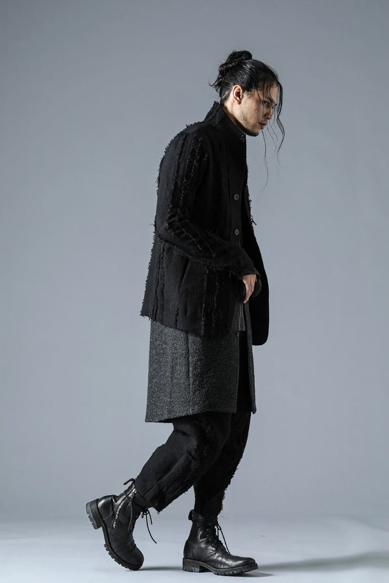 Wool SCAB Broken Striped Jacquard Jacket