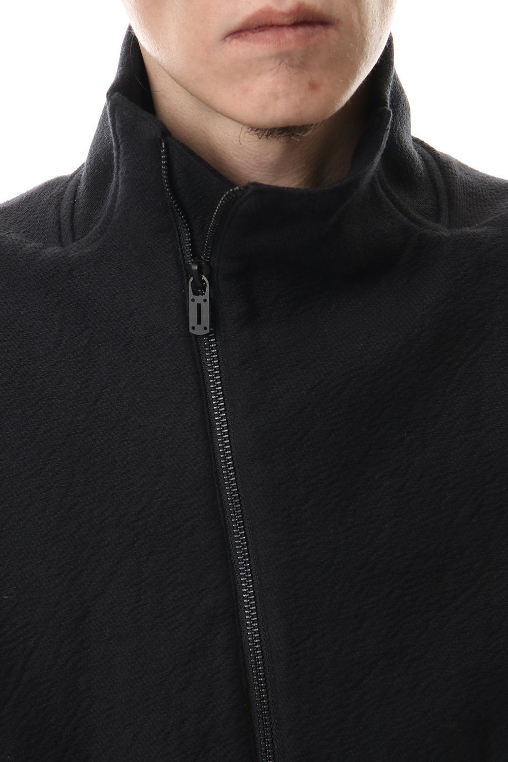 甘織デニム ロングボンバージャケット