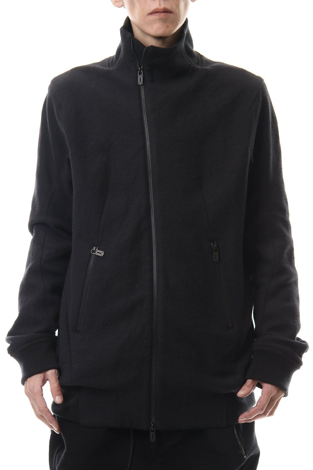 甘織デニム ロングボンバージャケット