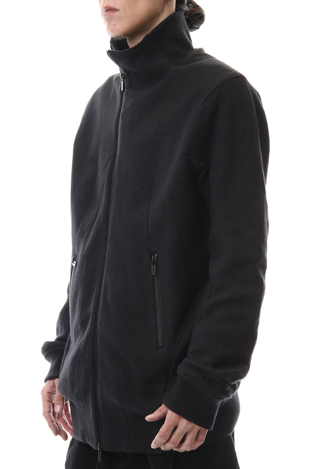 甘織デニム ロングボンバージャケット